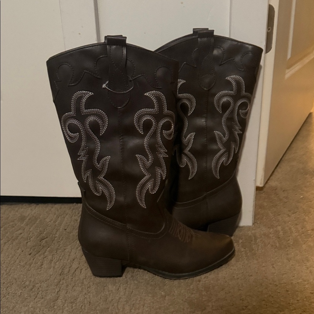 Brown Western Cowboy Boots